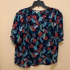 Zac & Rachel blouse, flower design, women’s size XL